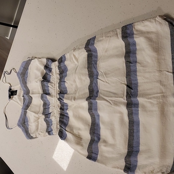 H&M Backless Dress in Blue and White - Picture 1 of 10